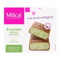 6 barres minceur pistache