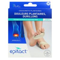 2 coussinets plantaires douleurs durillons taille M avec filet de lavage