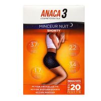 Anaca3 shorty minceur nuit noir S/M