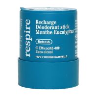 Refresh deodorant stick menthe eucalyptus recharge bio 50g