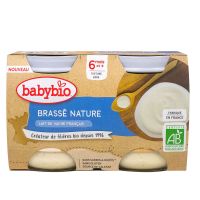 Brassé nature +6 mois 2 pots x 130g