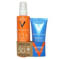 Capital Soleil spray fluide invisible SPF50+ 200ml + lait apaisant offert