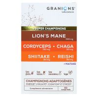 Lion's Mane 6 super champignons adaptogènes 60 comprimés