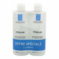 Effaclar eau micellaire peau grasse 2x400ml