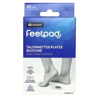 FeetPad 2 talonnettes plates silicone modèle bilatéral taille 2