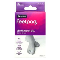 FeetPad 2 séparateurs gel demi-lune taille S