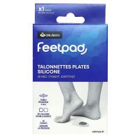 FeetPad 2 talonnettes plates silicone modèle bilatéral taille 1