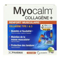 Myocalm Collagène+ renfort musculaire 30 sachets