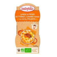 Bol menu panais butternut canard & polenta 2x200g