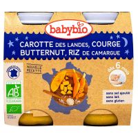 Petit pot bonne nuit carotte butternut & riz 2x200g