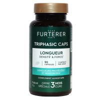 Triphasic Caps traitement longueur densité force cheveux abîmés 90 capsules