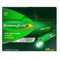 BeroccaBoost goût cola 14 sticks