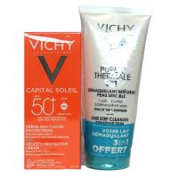 Capital Soleil crème protectrice SPF50+ 50ml + démaquillant offert