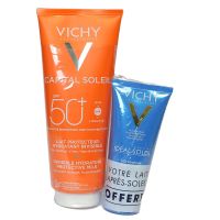 Capital Soleil lait protecteur SPF50+ 300ml + lait apaisant offert