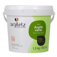 Pâte argile verte - 1.5 kg