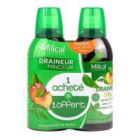 Draineur minceur 2x500ml (1 offert) - Thé vert & pêche