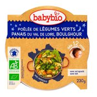 Assiette bonne nuit légumes vertes panais & boulghour 230g