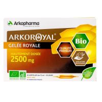 Arkoroyal gelée royale 2500mg bio 20 ampoules