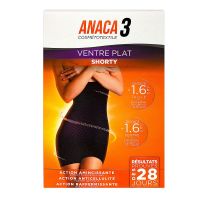 Anaca3 shorty ventre plat noir L/XL