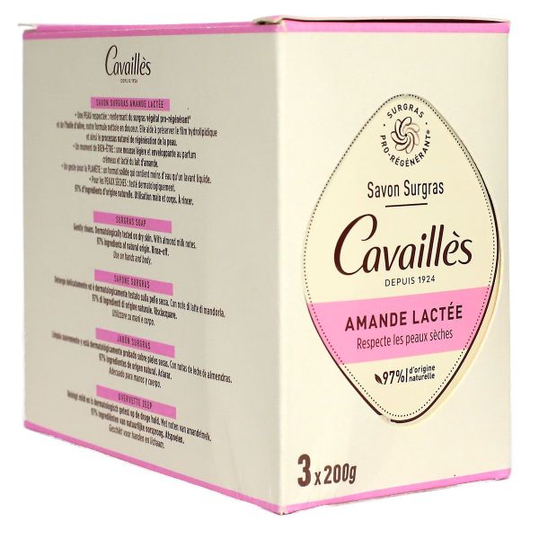 Savons surgras amande lactée 3 x 200g
