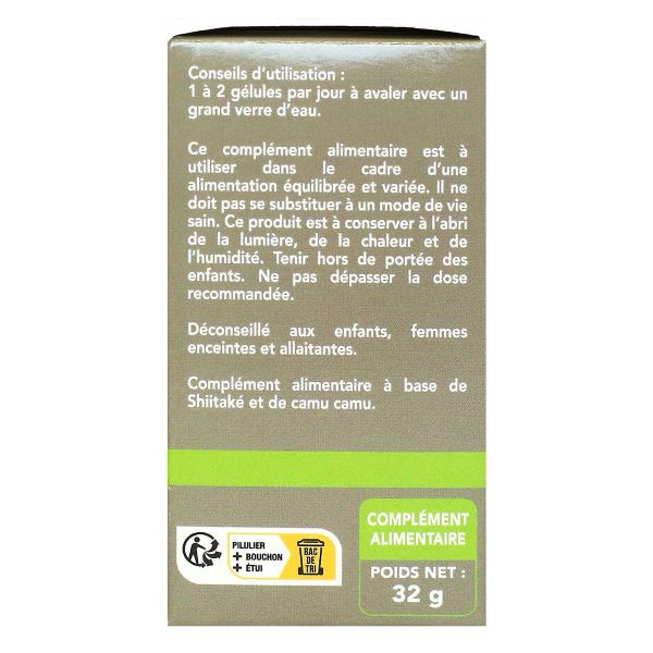 Shiitake 60 gélules végétales