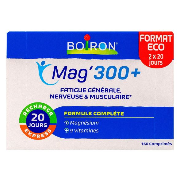 Mag 300+ fatigue générale nerveuse musculaire 190 comprimés