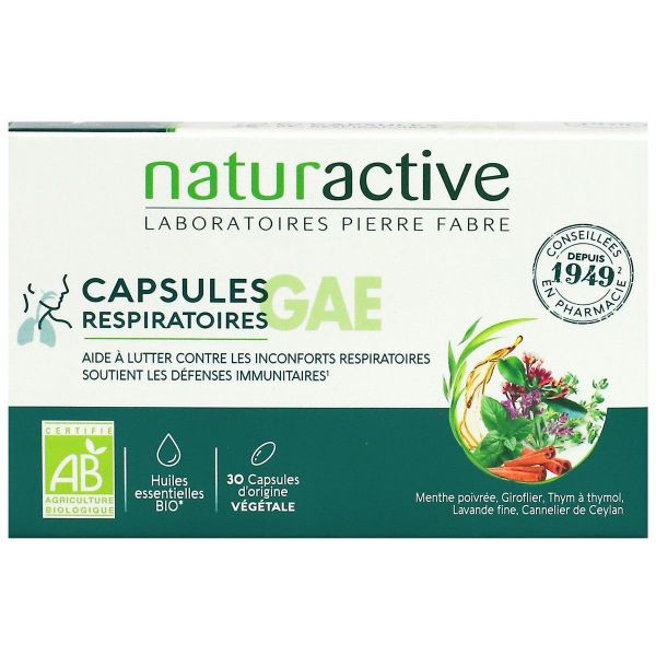 30 capsules respiratoires GAE bio