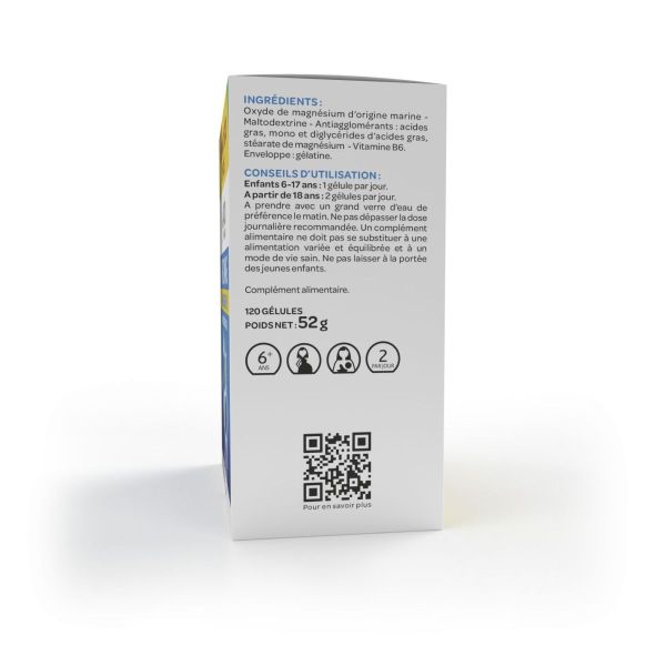 Arkomag magnésium B6 nervosité fatigue 120 gélules