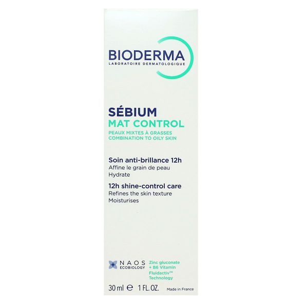 Sebium Mat Control soin anti-brillance 12h peau mixte 30ml