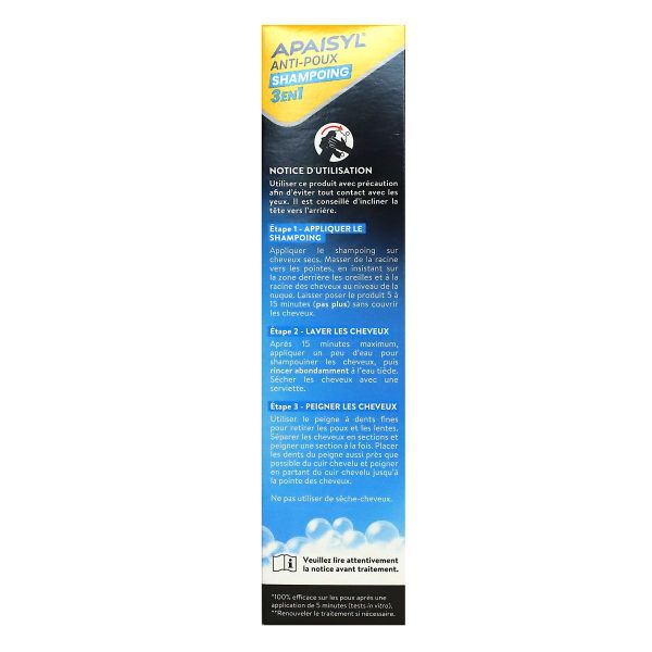 Anti-poux shampoing 3en1 100ml