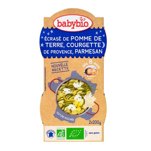 Bol bonne nuit pomme de terre & courgette 2x200g