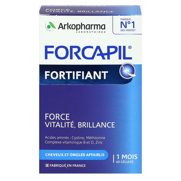 Forcapil cheveux et ongles fortifiant Zinc 60 gélules