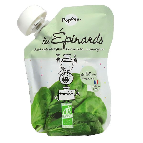 Les épinards purée bio dès 4-6 mois 120g