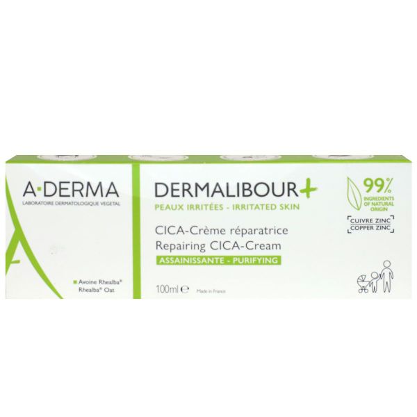 Dermalibour + Cica-crème réparatrice assainissante 100ml