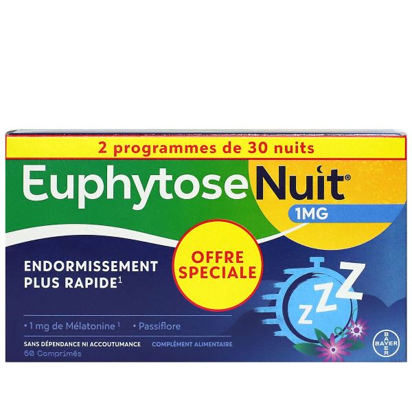 Nuit 1mg endormissement plus rapide 60 comprimés