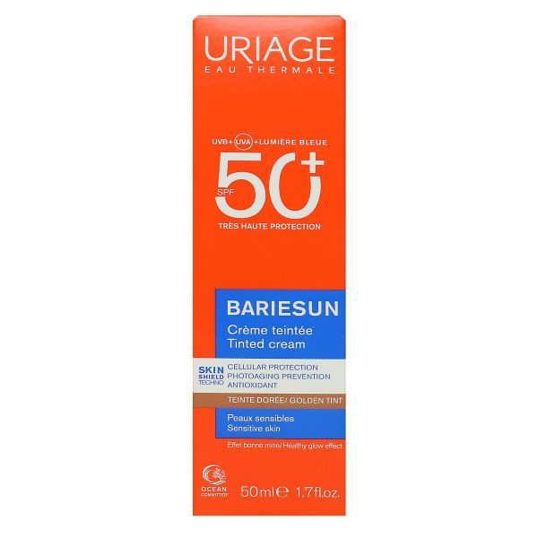 Bariesun crème teintée dorée très haute protection SPF50+ 50ml