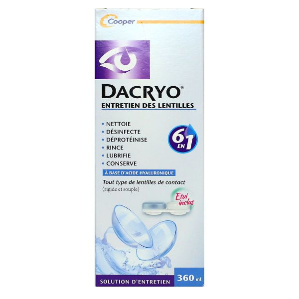 Dacryo entretien des lentilles 360ml