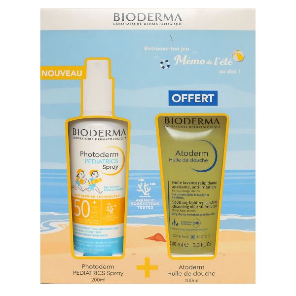 Photoderm Pediatrics spray SPF50+ 200ml + huile offerte