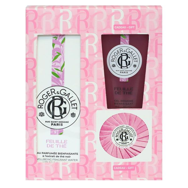 Coffret Rituel parfumé feuille de thé eau 100ml gel douche 50ml savon 50g