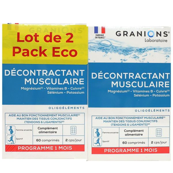 Décontractant musculaire 2x60 comprimés