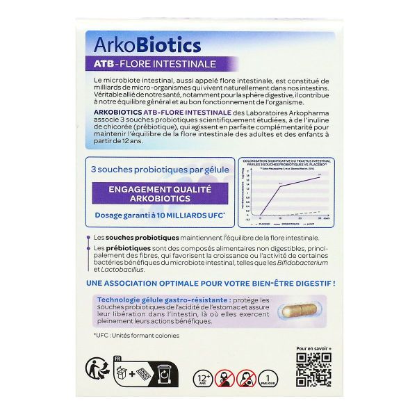 Arkobiotics ATB flore intestinale 30 gélules