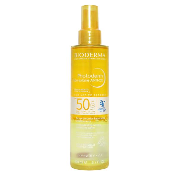 Photoderm eau solaire PSF50 anti-OX peau sensible 200ml