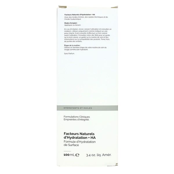 Facteurs naturels d'hydratation + HA creme hydratante visage toute peau 100ml