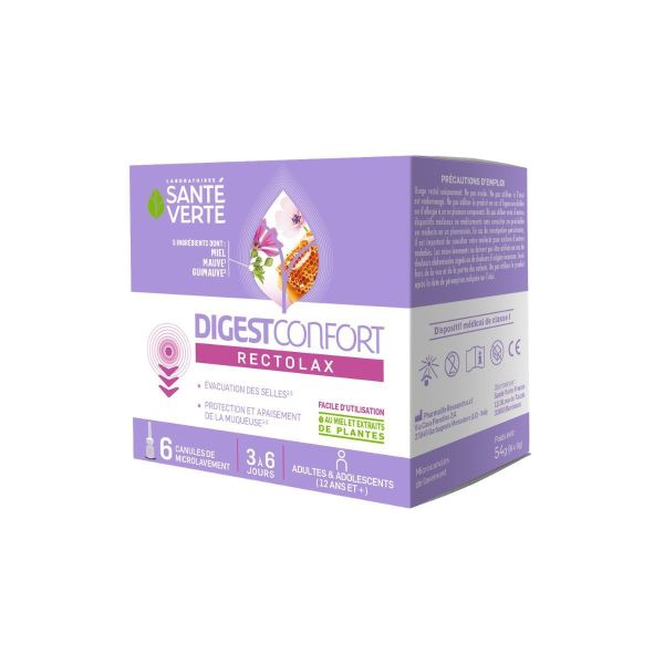 DigestConfort Rectolax adulte 6 canules 9g