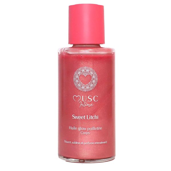 Sweet Litchi huile Glow pailletée 100ml
