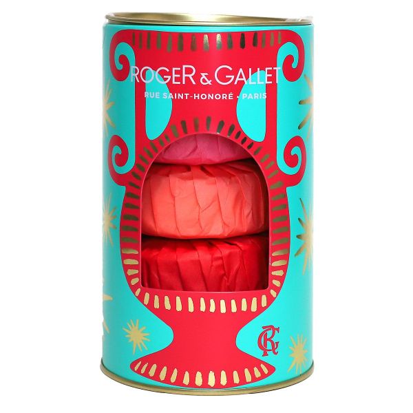 Assortiment 3 savons 100g Rose - Fleur de figuier - Gingembre rouge