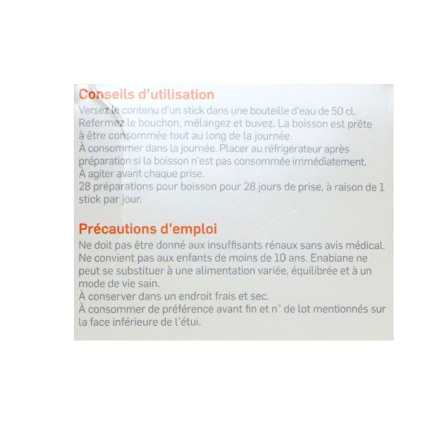 Enabiane complément nutrition orange 28 sticks