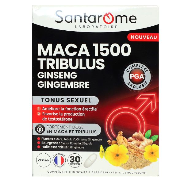 Maca 1500 Tribulus tonus sexuel 30 comprimés