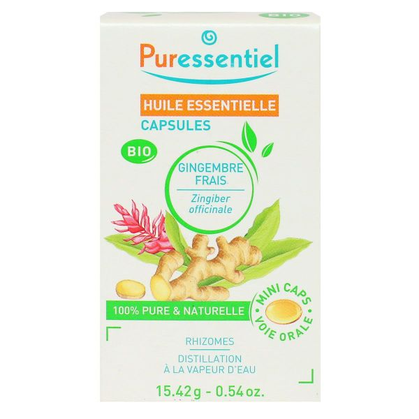 Huile essentielle Gingembre frais rhizomes 60 capsules