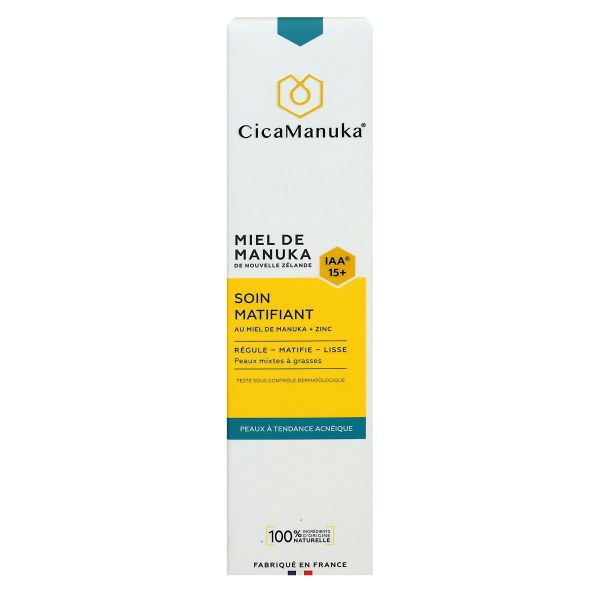 Soin matifiant visage miel de Manuka 40ml